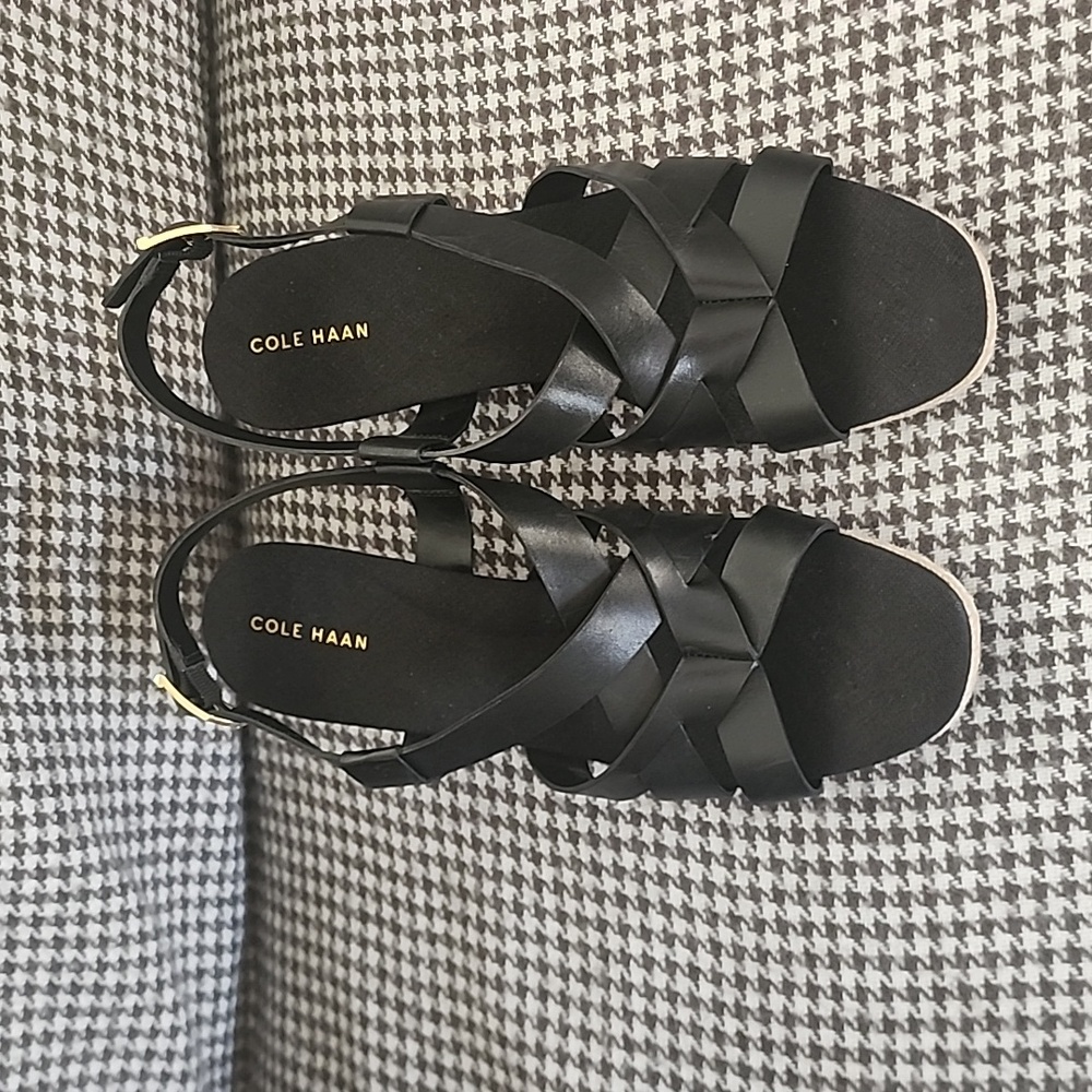 New Cole Haan Crystal Wedge Sandal